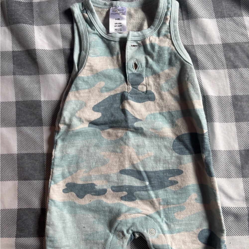 Camouflage Baby Romper